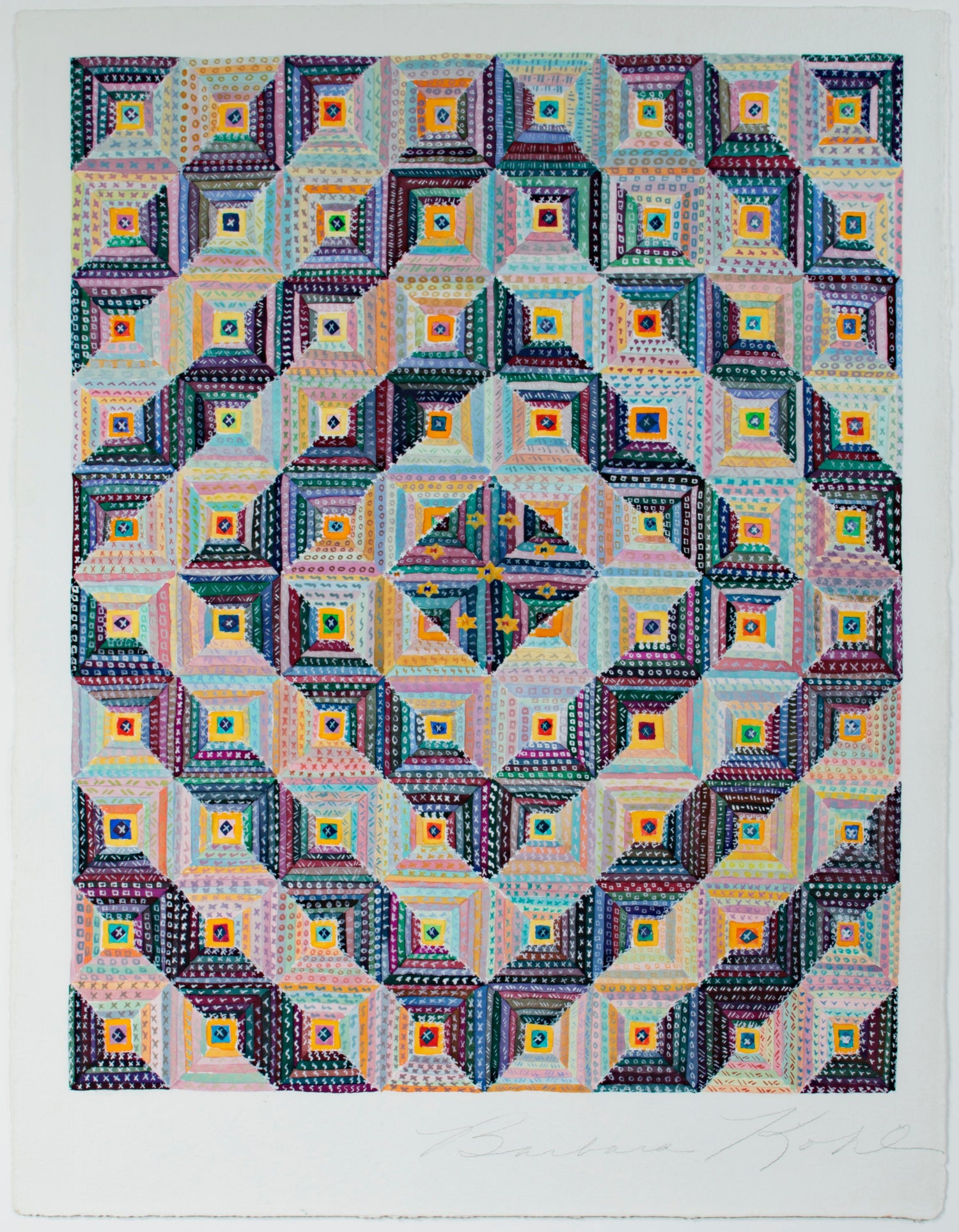 Barbara Kohl Spiro Log Cabin Humble Beginnings Original Watercolor Signed By Barbara Kohl Spiro For Sale At 1stdibs