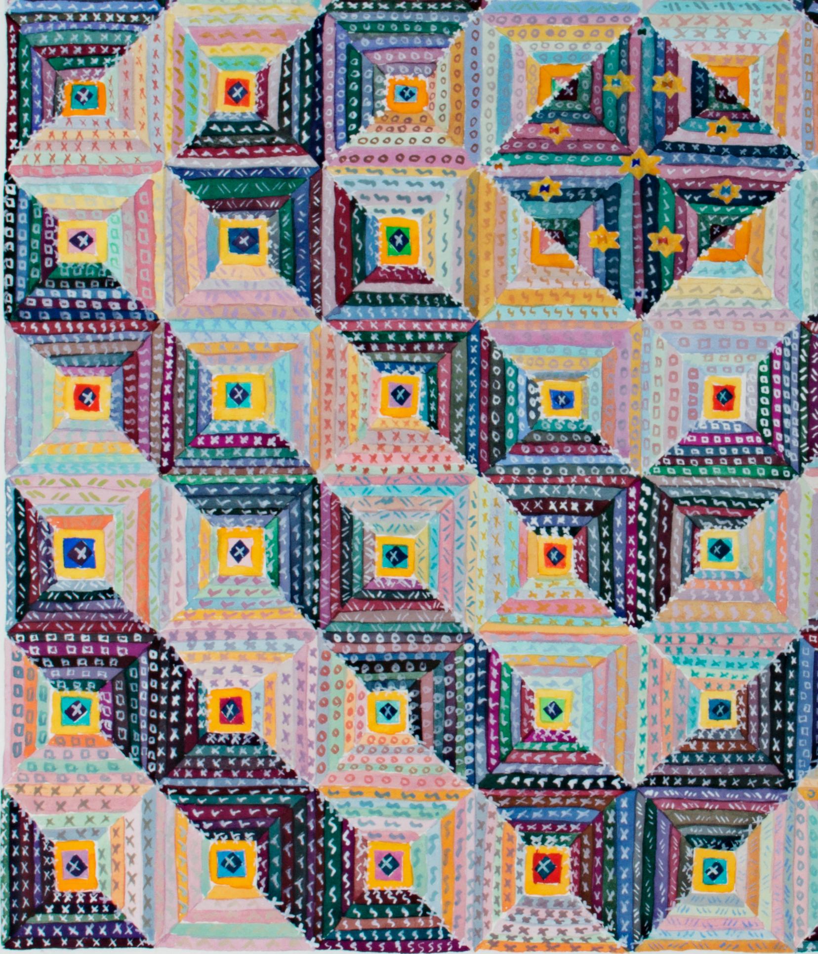 Barbara Kohl Spiro Log Cabin Humble Beginnings Original Watercolor Signed By Barbara Kohl Spiro For Sale At 1stdibs