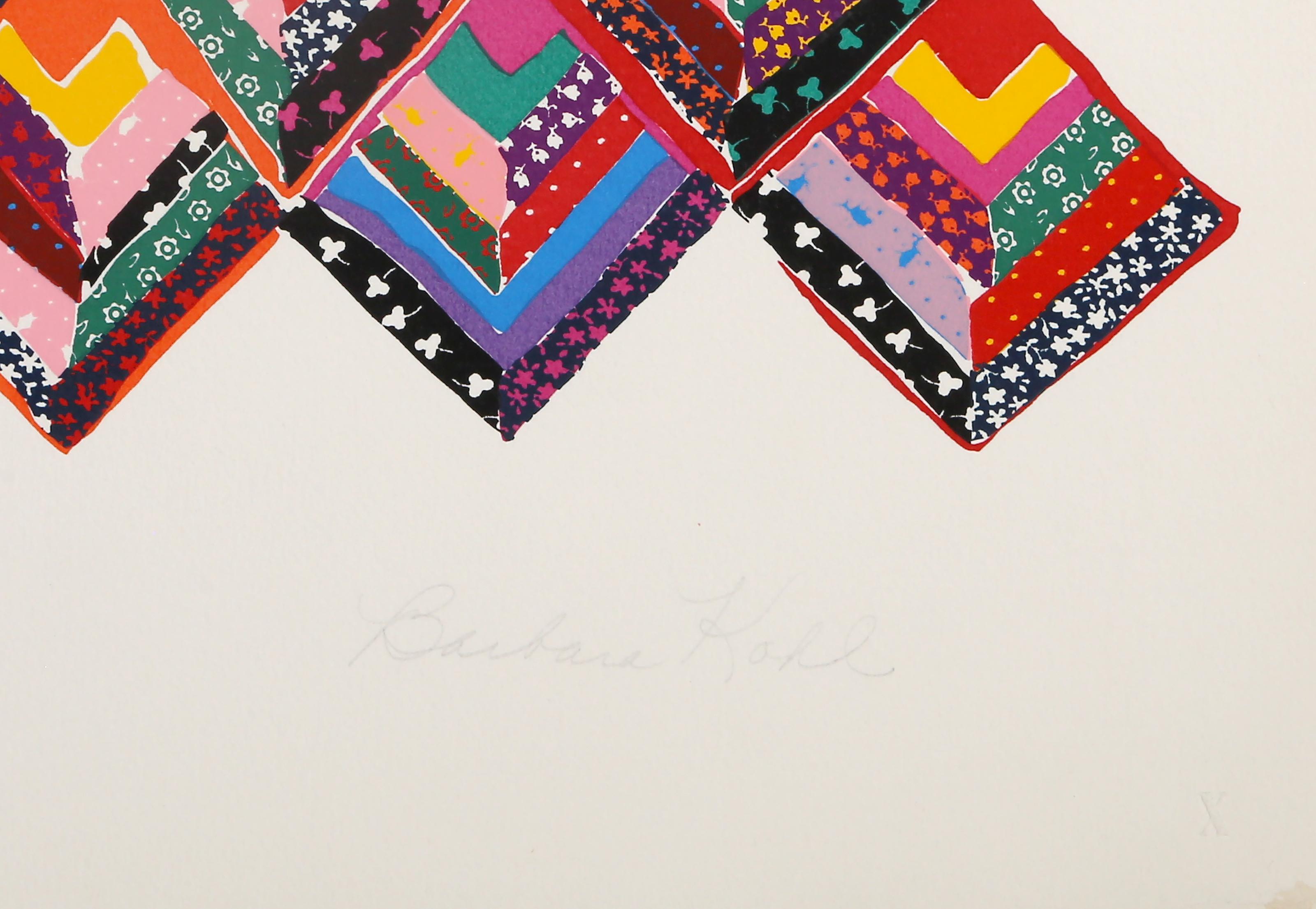 Hallelujah, Abstract Geometric Screenprint by Barbara Kohl-Spiro For Sale 4