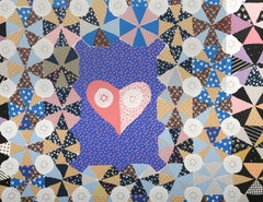 Sweet Soul, Abstract Geometric Screenprint by Barbara Kohl-Spiro