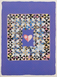 Sweet Soul, Abstract Geometric Screenprint by Barbara Kohl-Spiro