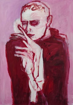 In red, Painting, Acrylic on Paper