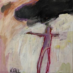 Man in the storm, Gemälde, Acryl auf Leinwand