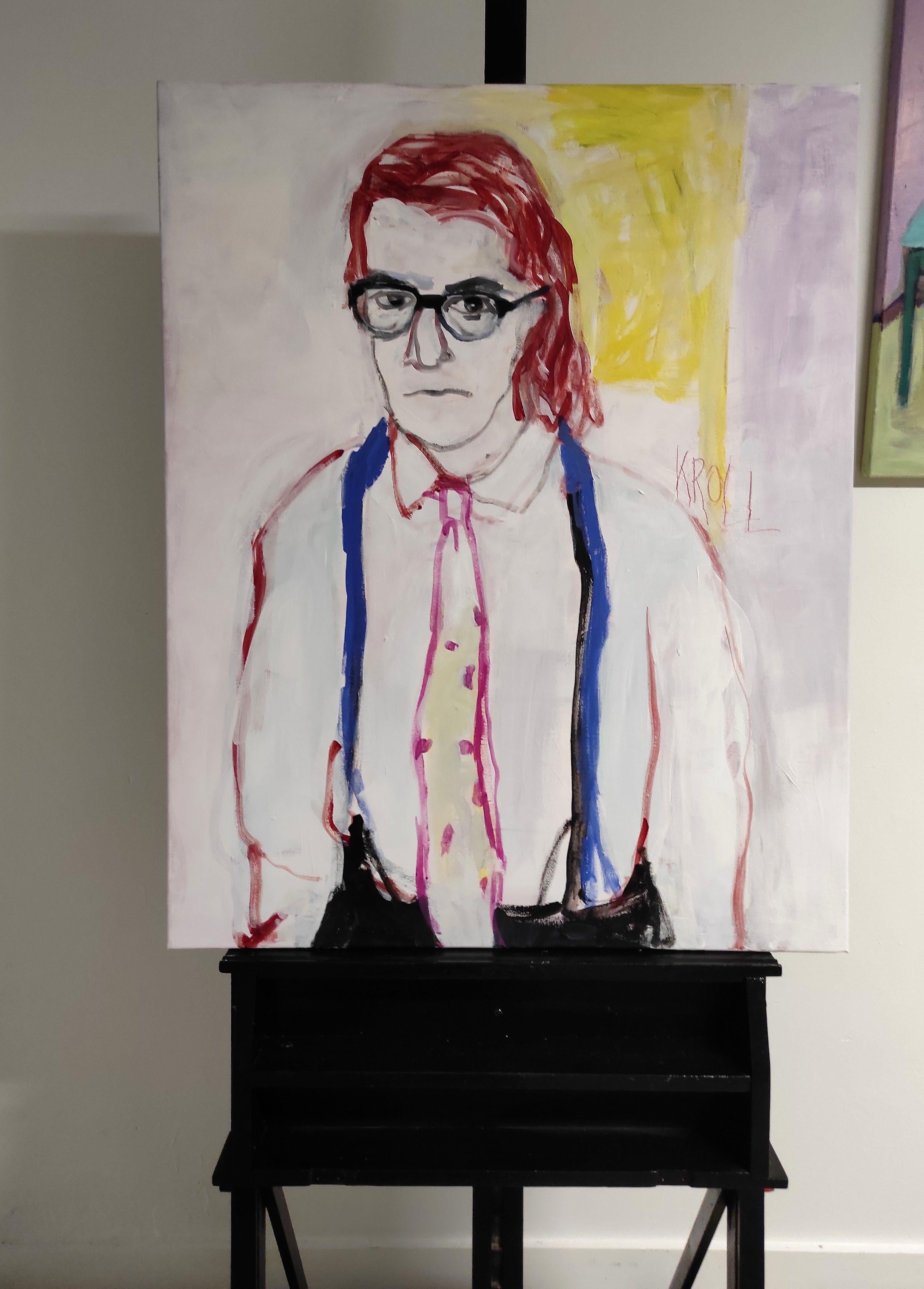 man with red hair, Painting, Acrylic on Canvas For Sale 1