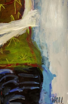 Sitting woman, Painting, Acrylic on Paper