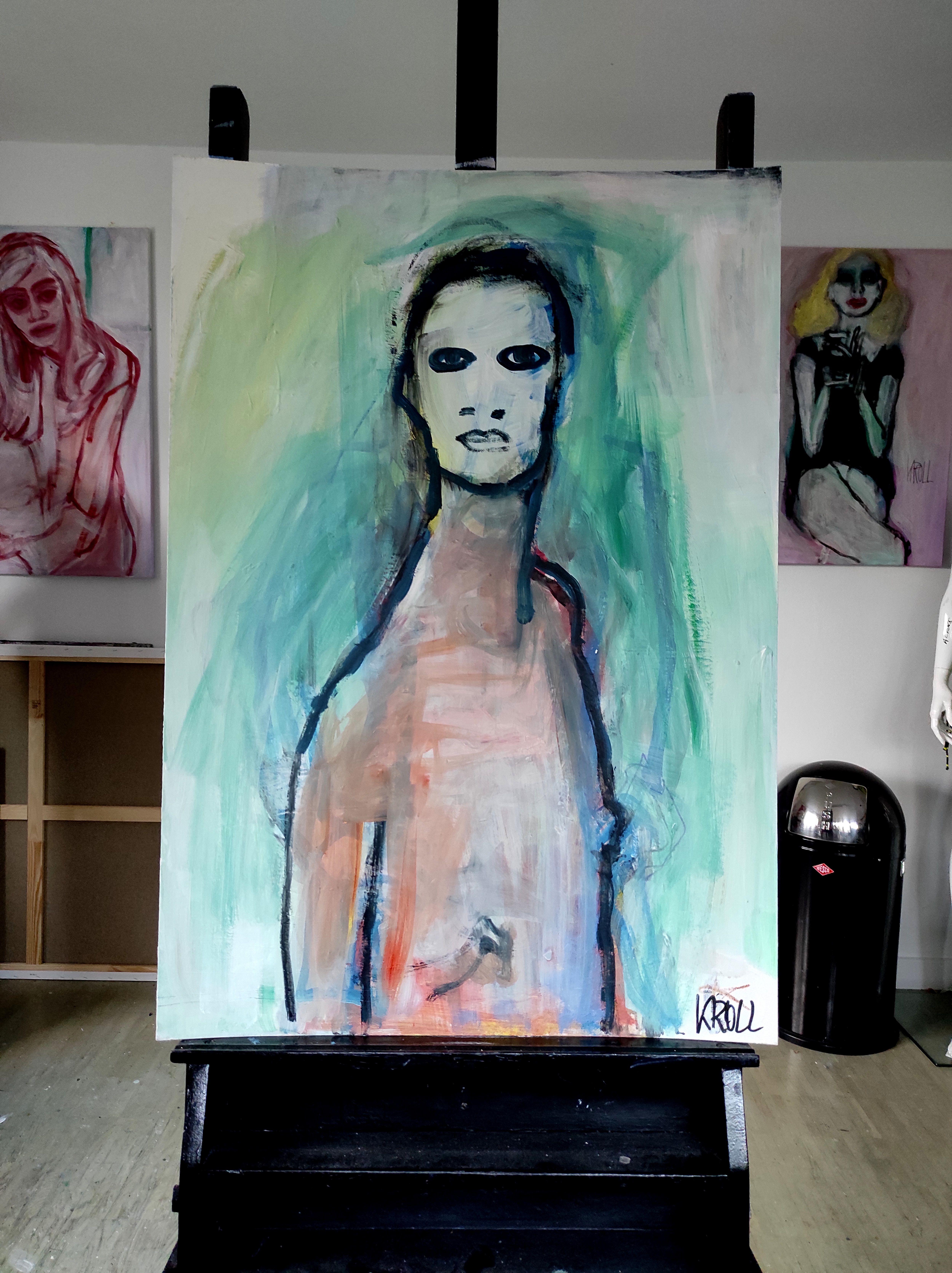 untitled, Painting, Acrylic on Paper For Sale 1