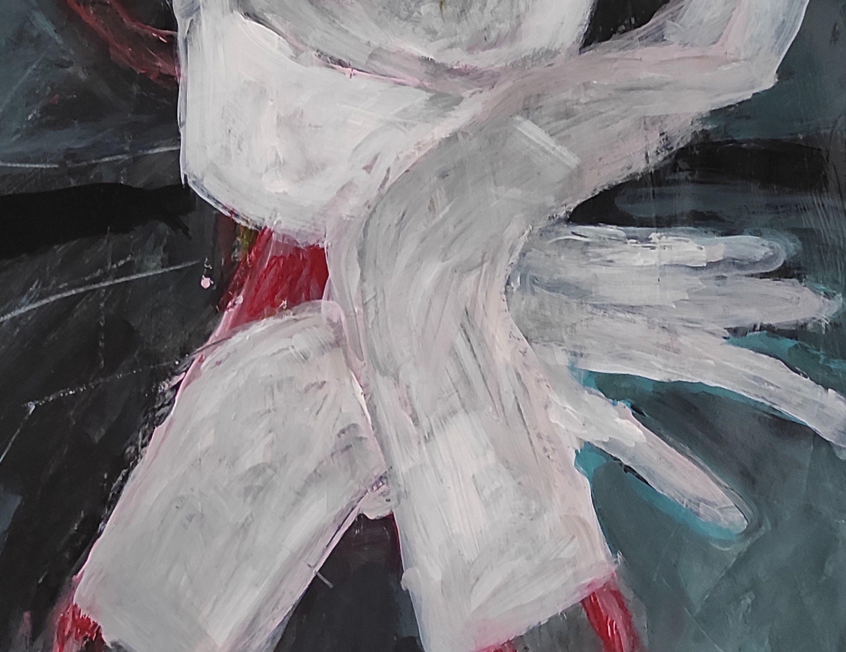 Without face, Painting, Acrylic on Paper For Sale 2