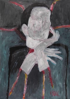 Without face, Painting, Acrylic on Paper