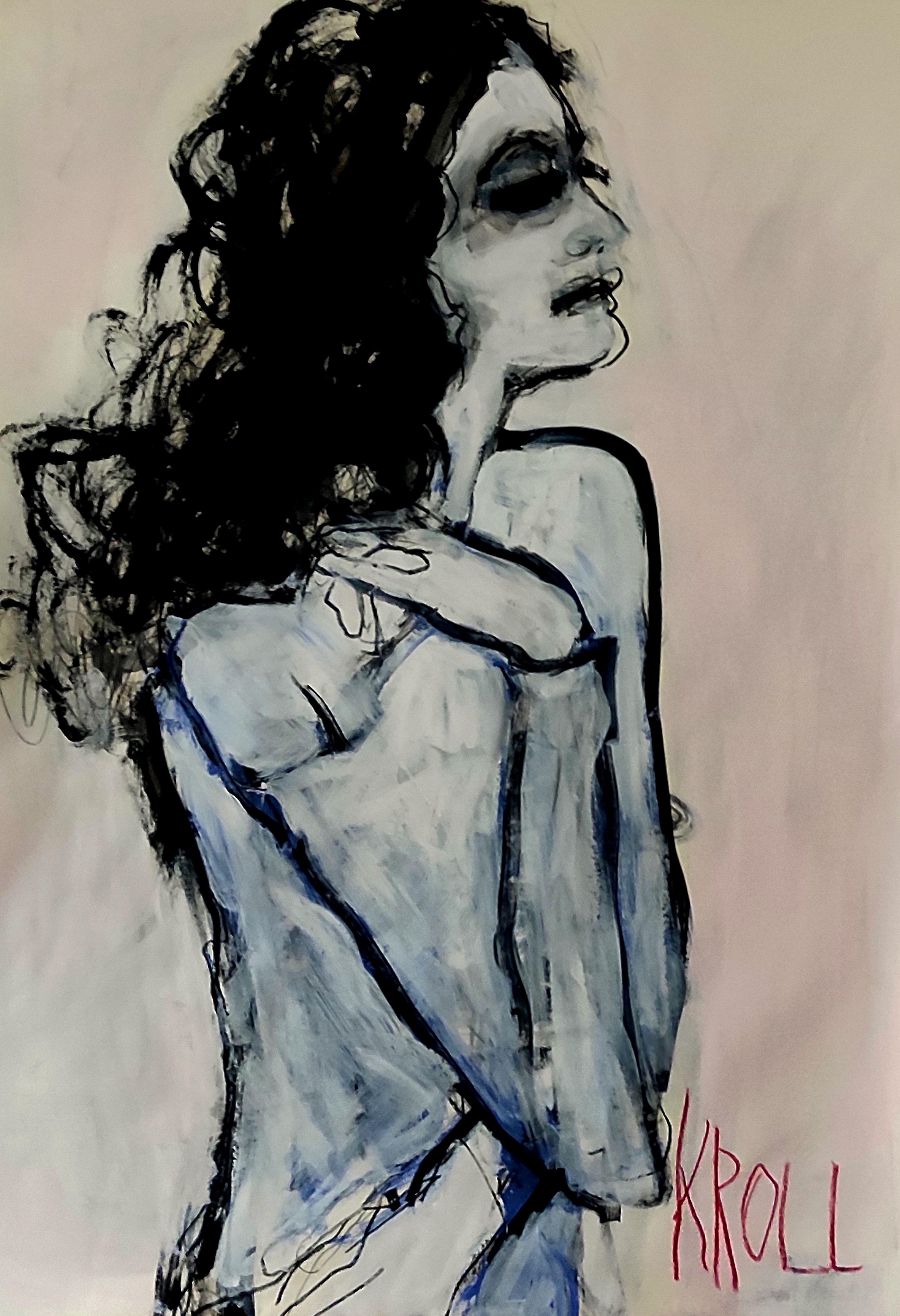Woman II, Painting, Acrylic on Paper