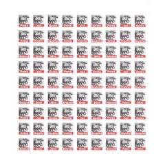 Barbara Kruger-Untitled (Stamps)-11.5" x 11.5"-Poster-2013-Contemporary-Black 