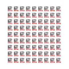 Barbara Kruger-Untitled (Stamps)-11.5" x 11.5"-Poster-2013-Contemporary-Black