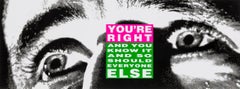 You're right -- Print, Lithograph, Text Art, Feminist Art by Barbara Kruger