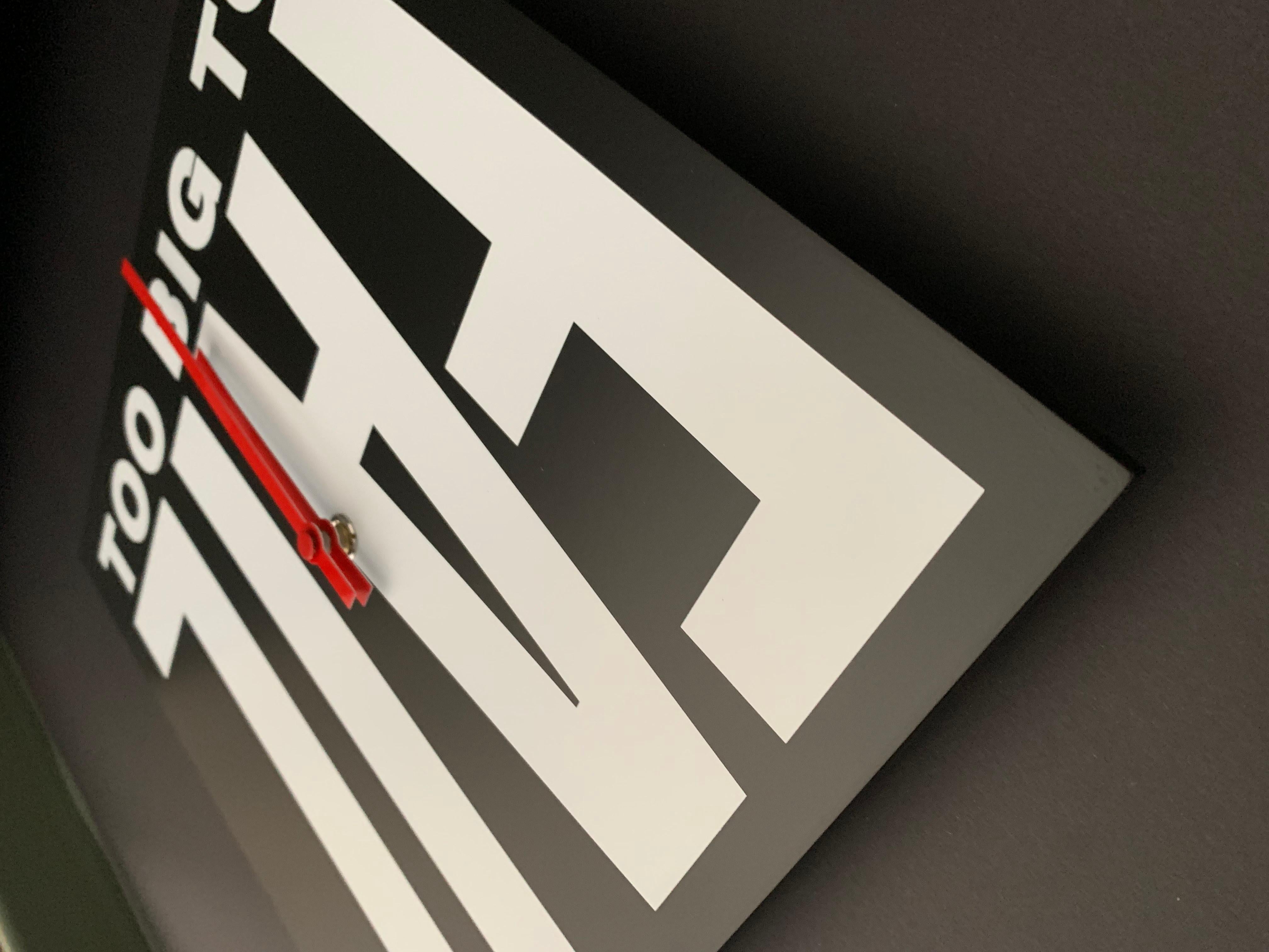 Too Big to Fail Fiberboard Wall Clock For Sale 3