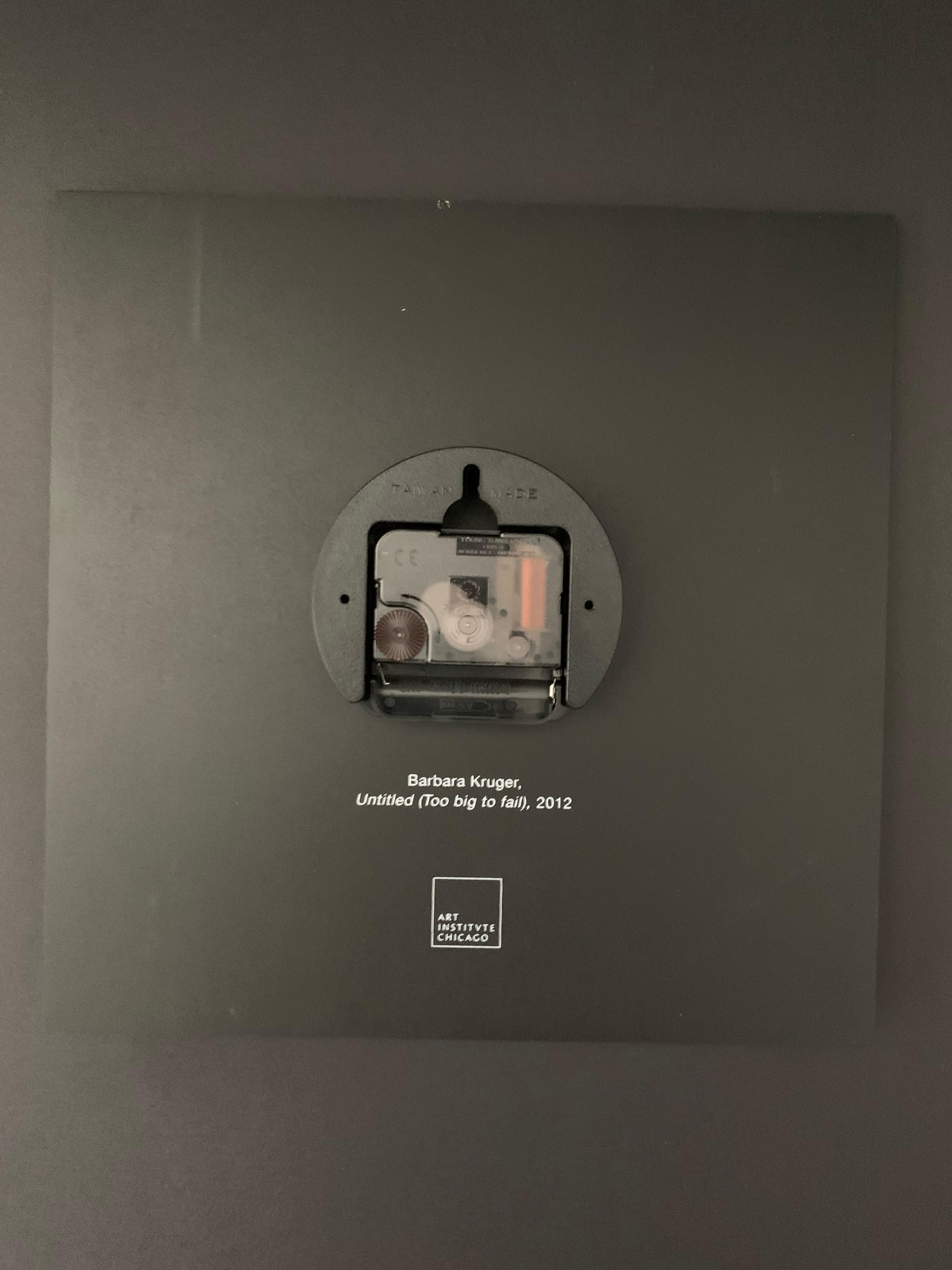 Too Big to Fail Fiberboard Wall Clock For Sale 4