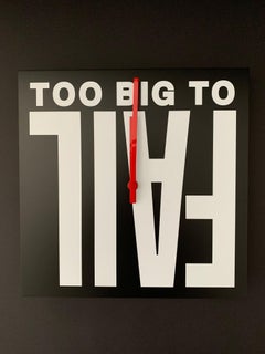Too Big to Fail Fiberboard Wall Clock