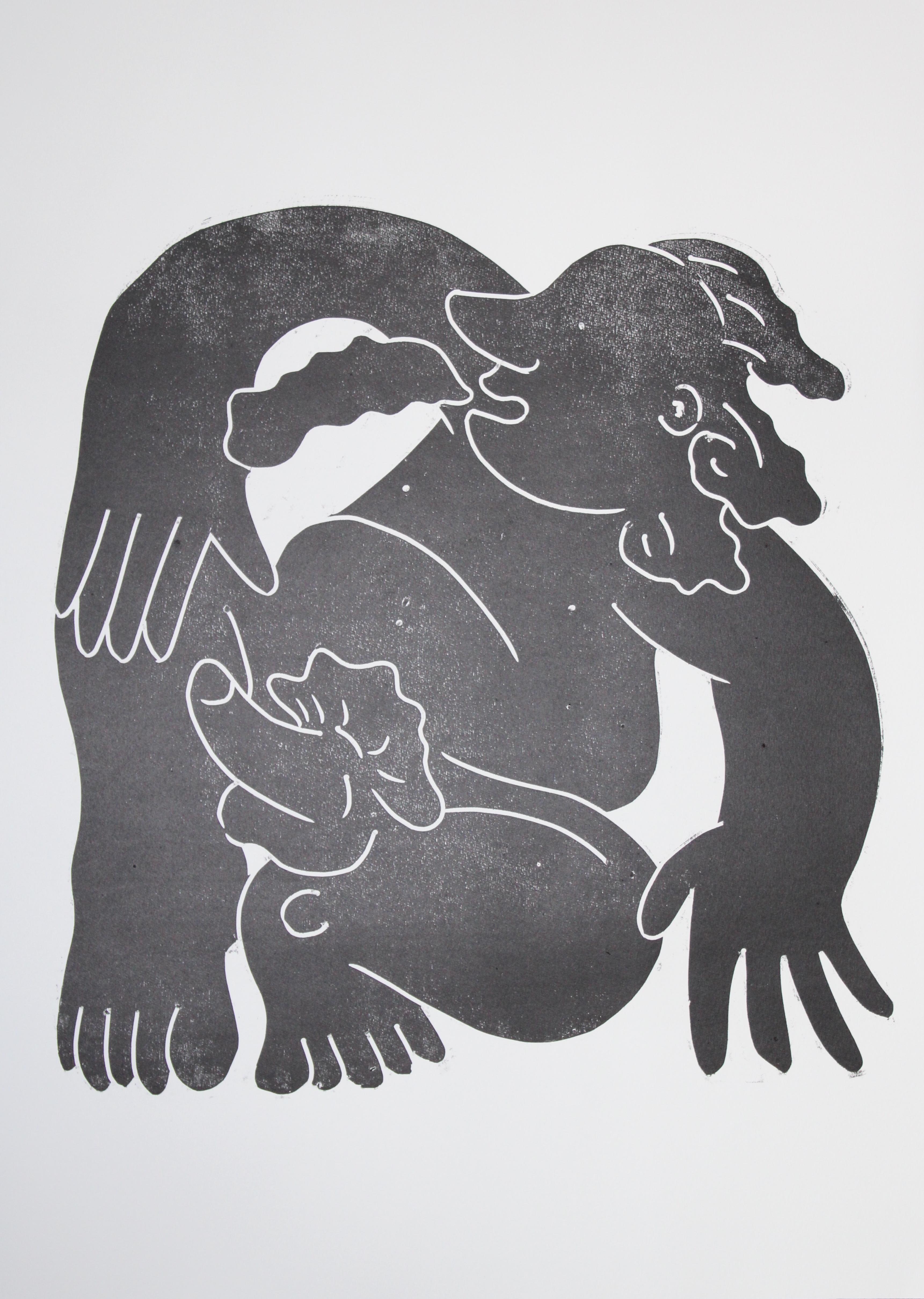Burping Fritz - Print de Barbara Kuebel
