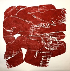 In and out simultaneousness, Hand Printed Work, Woodcut
