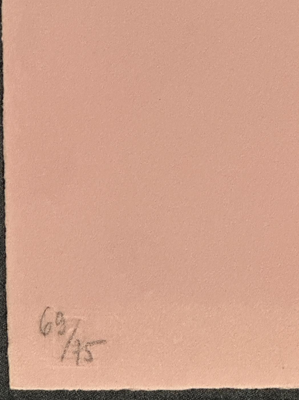 Barbara Kwasniewska 1969 Attente Aguafuerte firmado de edición limitada en venta 2
