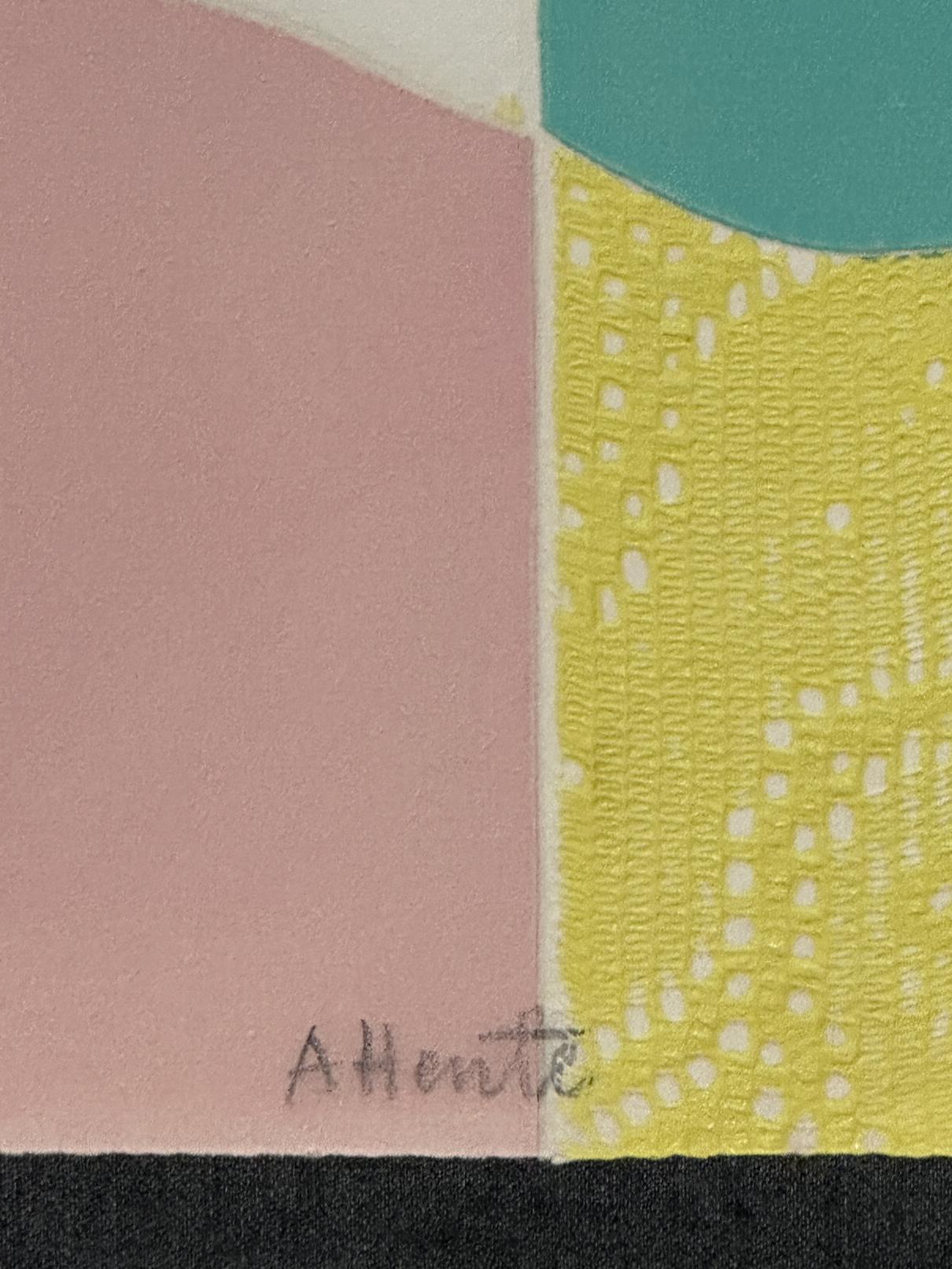 Barbara Kwasniewska 1969 Attente Aguafuerte firmado de edición limitada en venta 3
