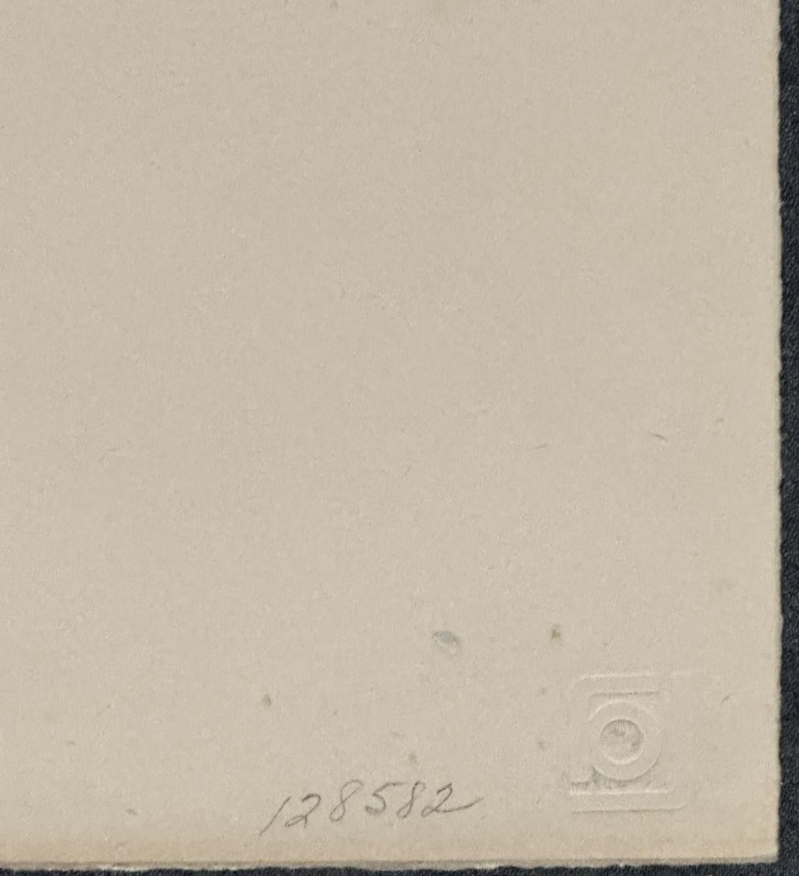 Barbara Kwasniewska 1969 Attente Aguafuerte firmado de edición limitada en venta 6