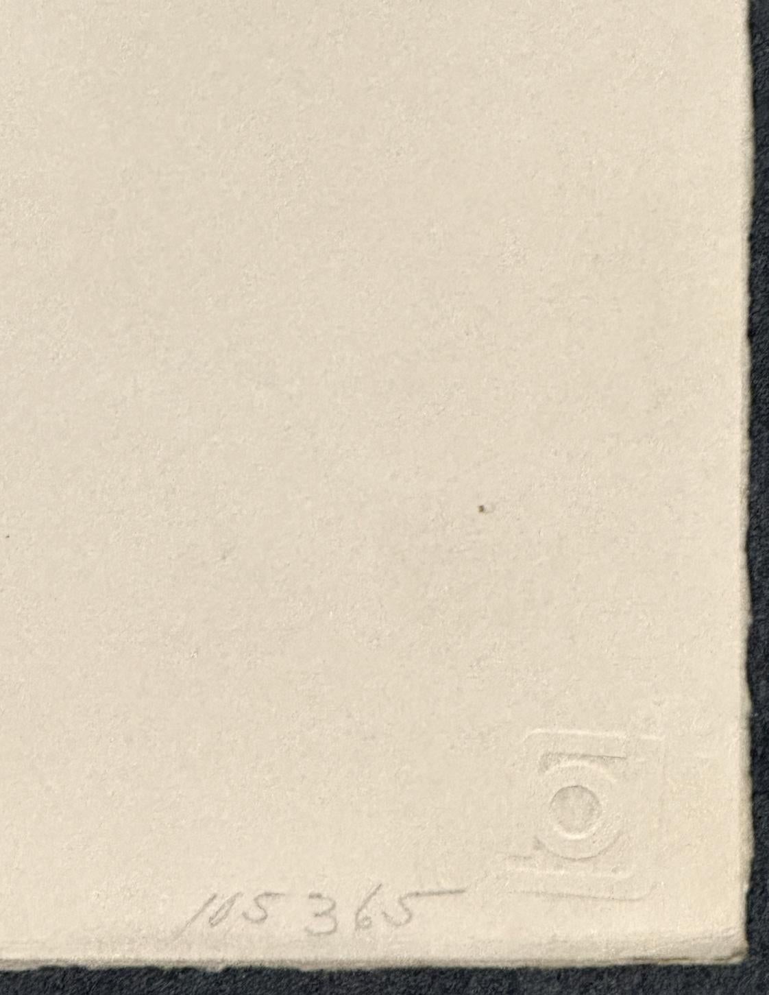 Campanas de noche  1969 Edición limitada firmada al aguafuerte Desnudo abstracto en venta 2