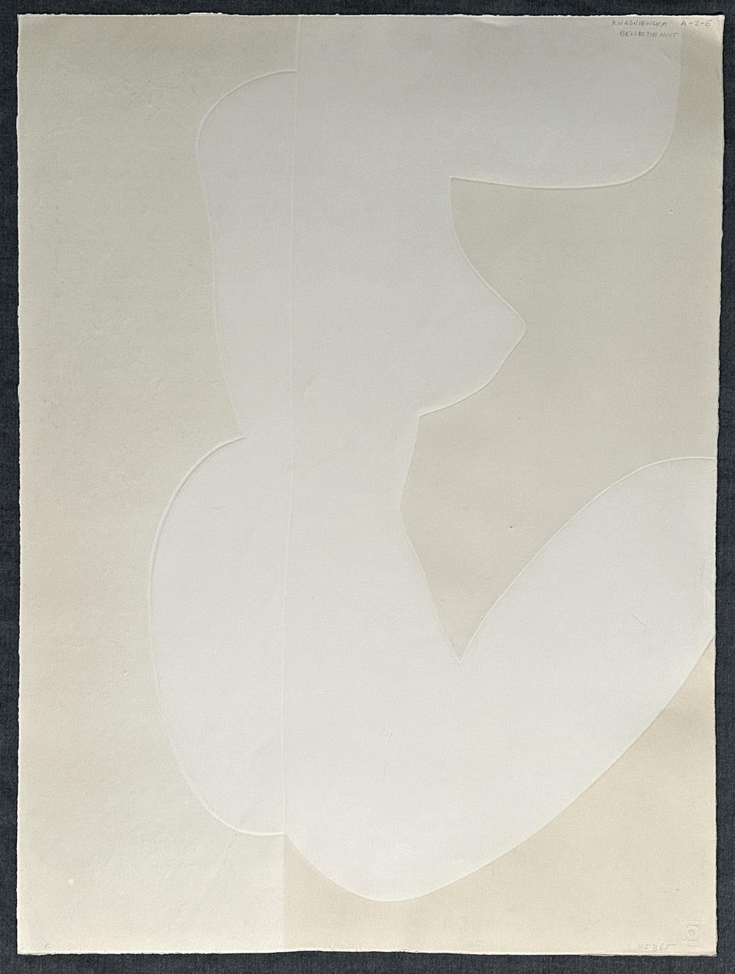 Campanas de noche  1969 Edición limitada firmada al aguafuerte Desnudo abstracto en venta 3