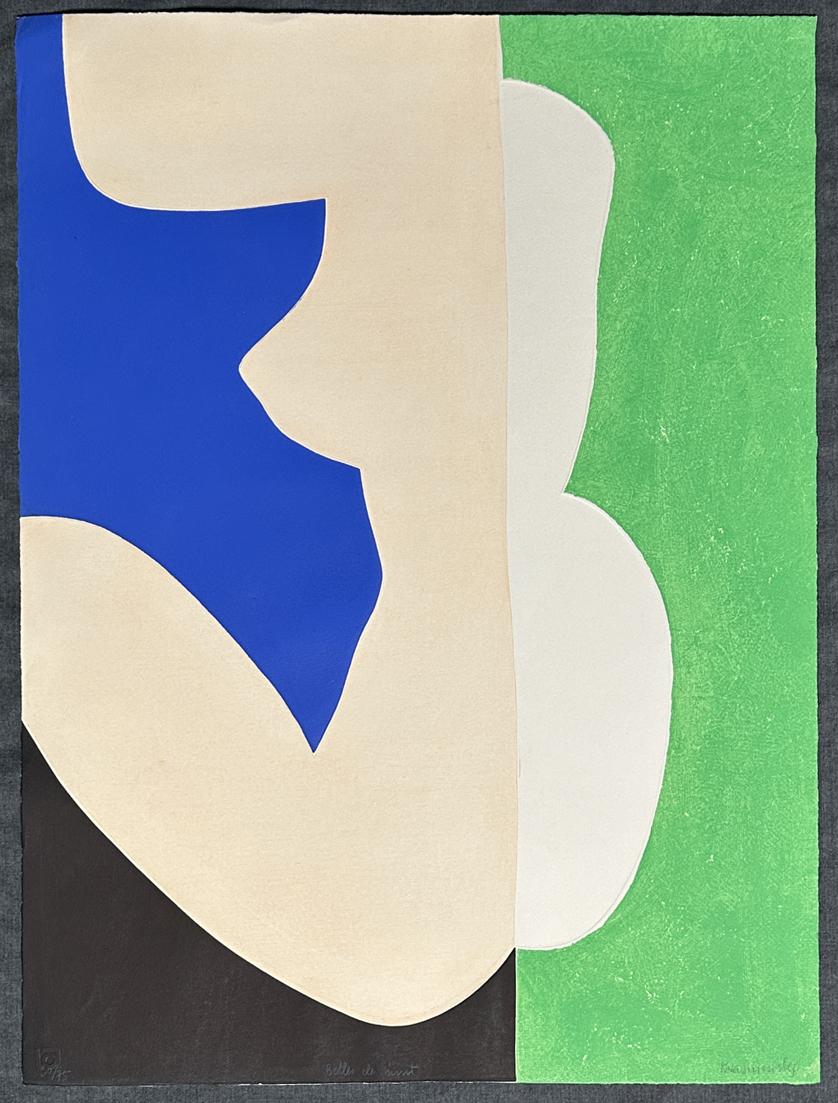 Campanas de noche  1969 Edición limitada firmada al aguafuerte Desnudo abstracto en venta 4