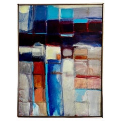 Barbara Levin Rare Mid Century Style Signed Modern Abstract Painting