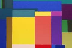 Shadow I, Colorful Geometric Silkscreen