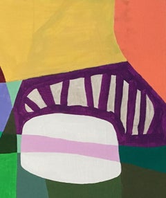 Recolección 145 (Montauk), abstracto, brillante, geométrico, patrón, paisaje