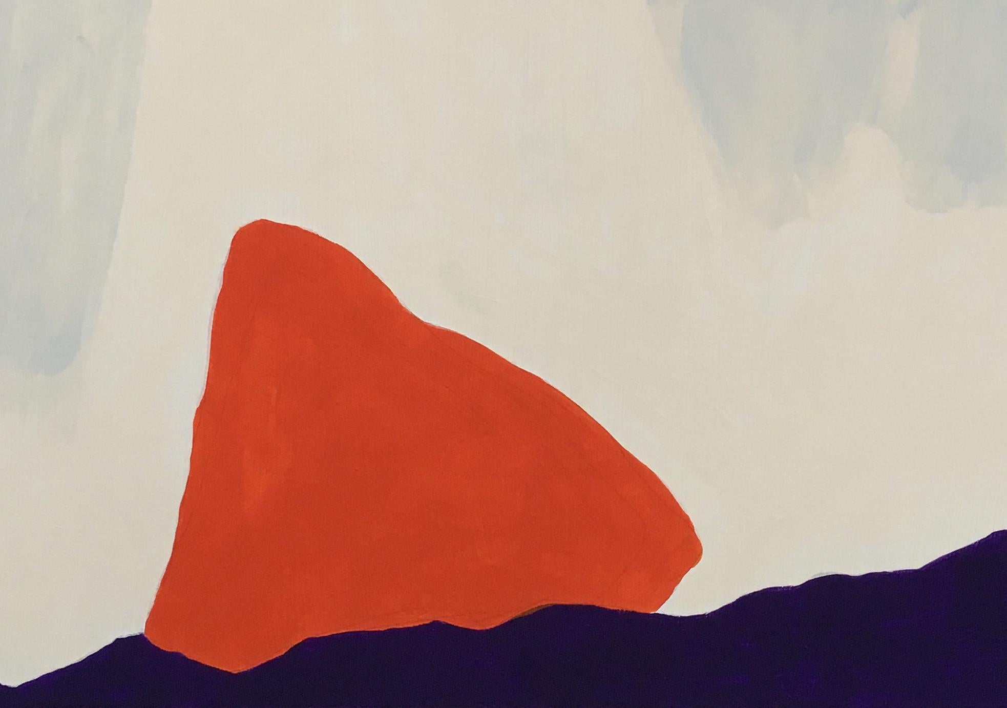 Recollection 52 (Mt.San Angelo), paesaggio, astratto, neutro, tecnica mista - Painting di Barbara Marks