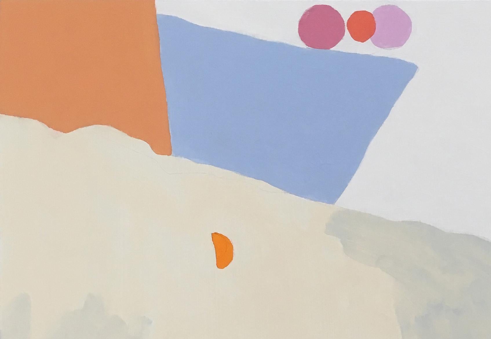Recollection 52 (Mt.San Angelo), paesaggio, astratto, neutro, tecnica mista - Painting Astratto di Barbara Marks