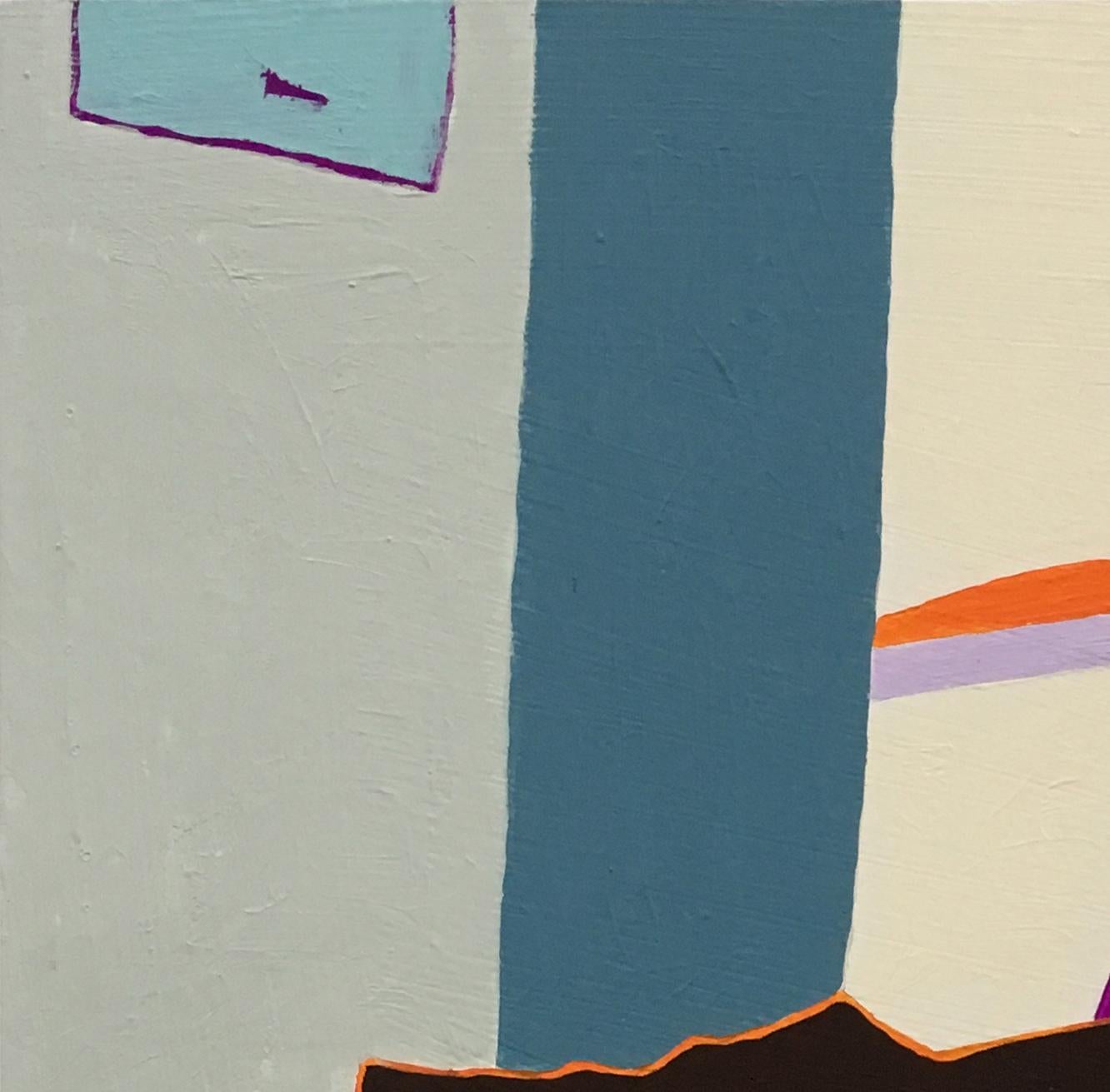 Recolección 68 (Stony Creek), pastel, abstracto, técnica mixta, geométrico - Painting de Barbara Marks
