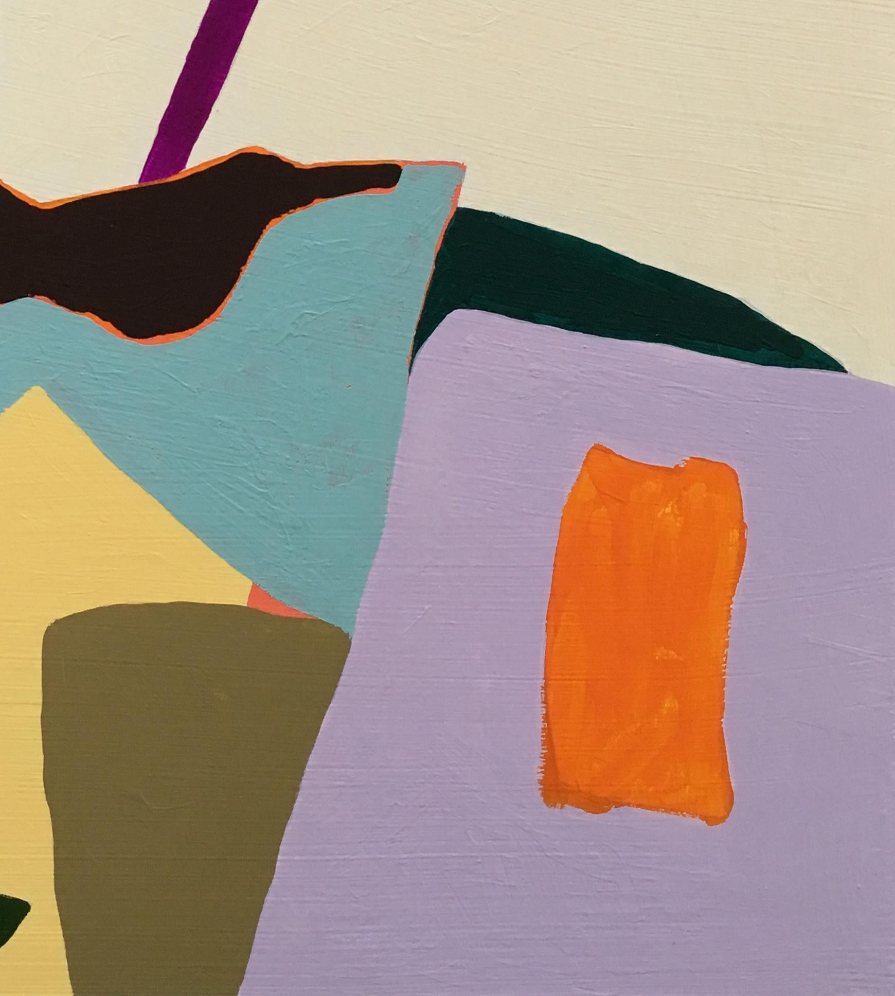 Recolección 68 (Stony Creek), pastel, abstracto, técnica mixta, geométrico - Painting Abstracto de Barbara Marks