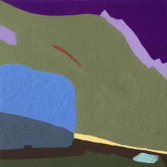 Recollection 90 (Brush Creek), abstract painting of mountainside