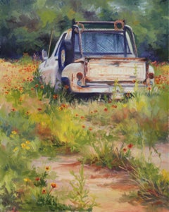 "LUNCH BREAK" TEXAS HILL COUNTRY TRUCK