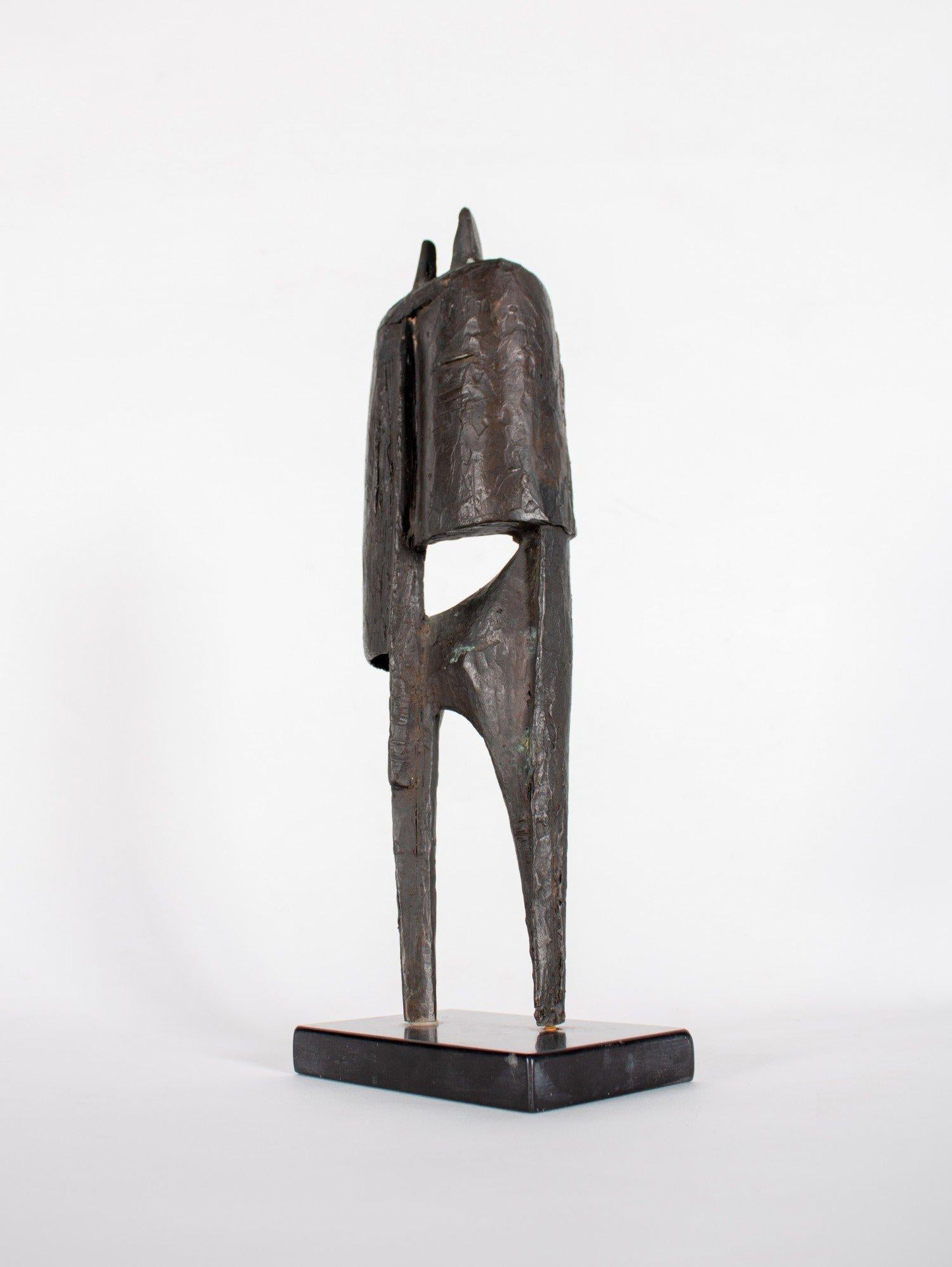 Figuras unidas, Escultura abstracta figurativa de bronce brutalista, Mediados del siglo XX 1