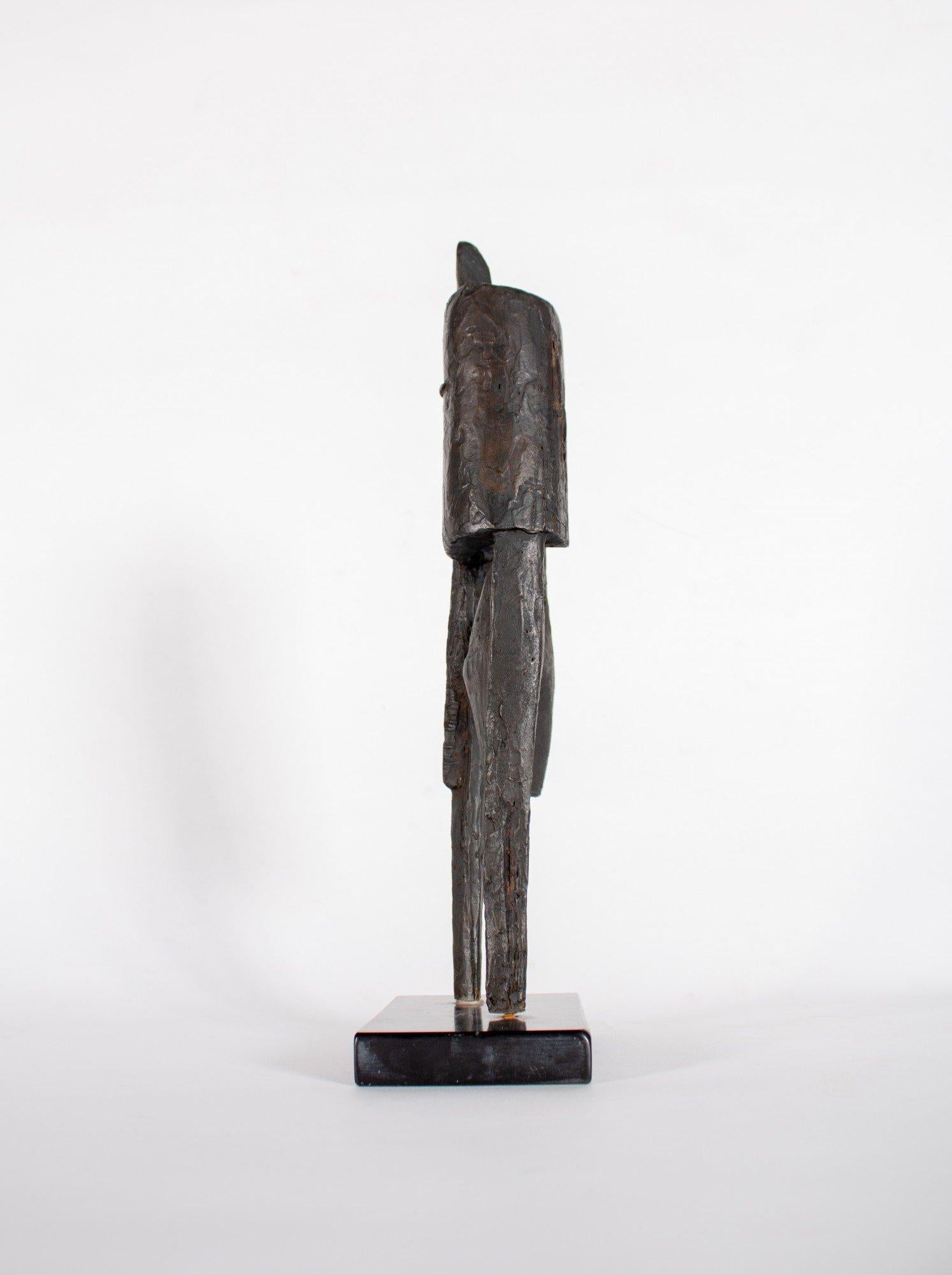 Figuras unidas, Escultura abstracta figurativa de bronce brutalista, Mediados del siglo XX 2