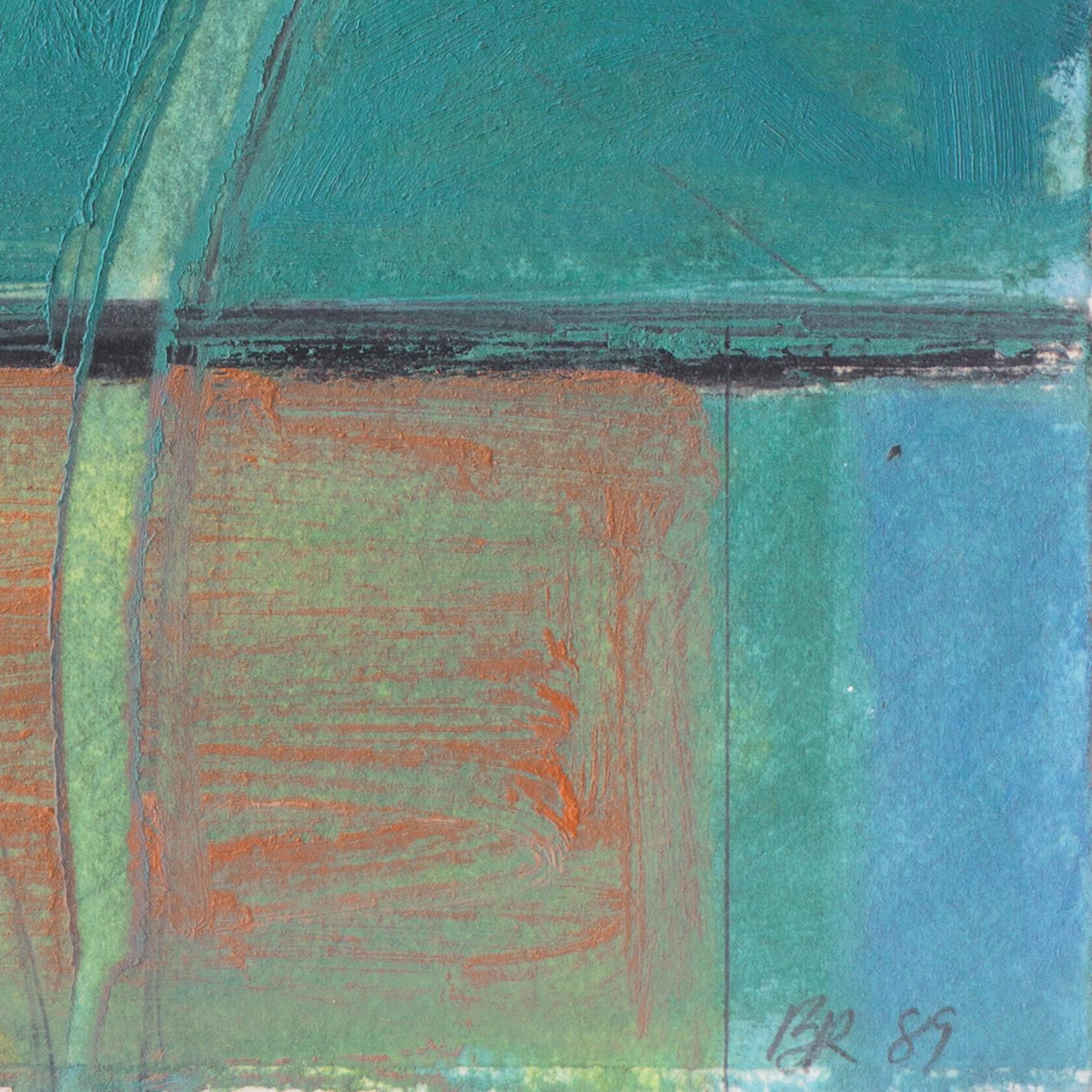 'Abstract in Jade', Bay Area Abstraction, Woman artist, SFMOMA, Oakland Museum - Painting di Barbara Rainforth