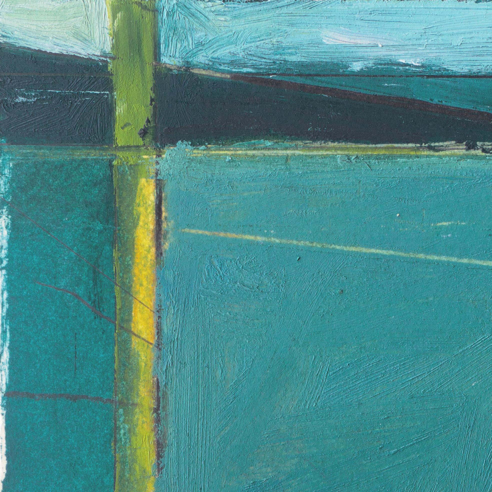 'Abstract in Jade', Bay Area Abstraction, Woman artist, SFMOMA, Oakland Museum - Painting Astratto di Barbara Rainforth