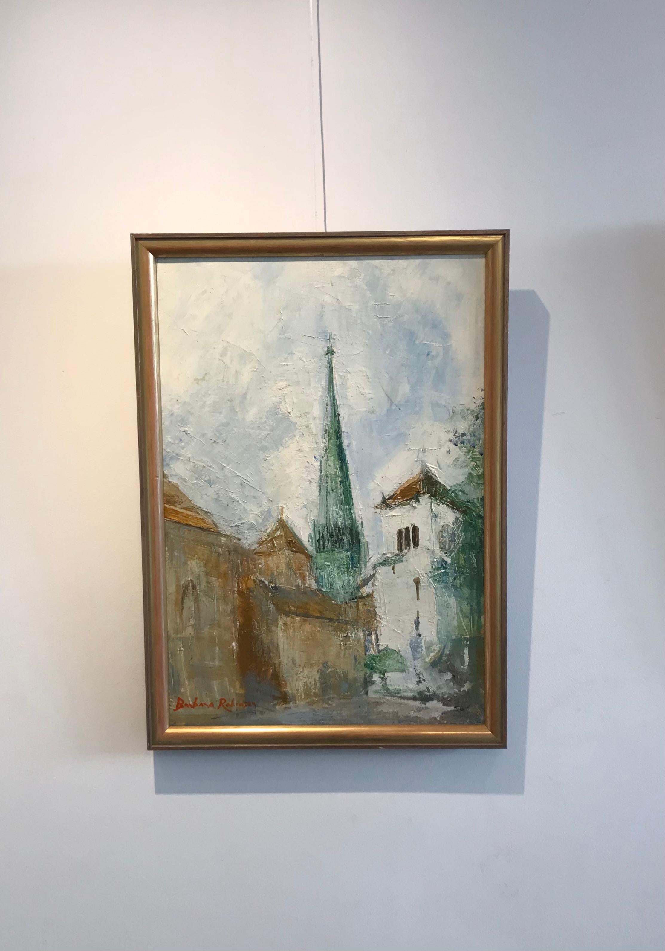 Cathedral Saint-Pierre Geneva - Painting by Barbara Robinson