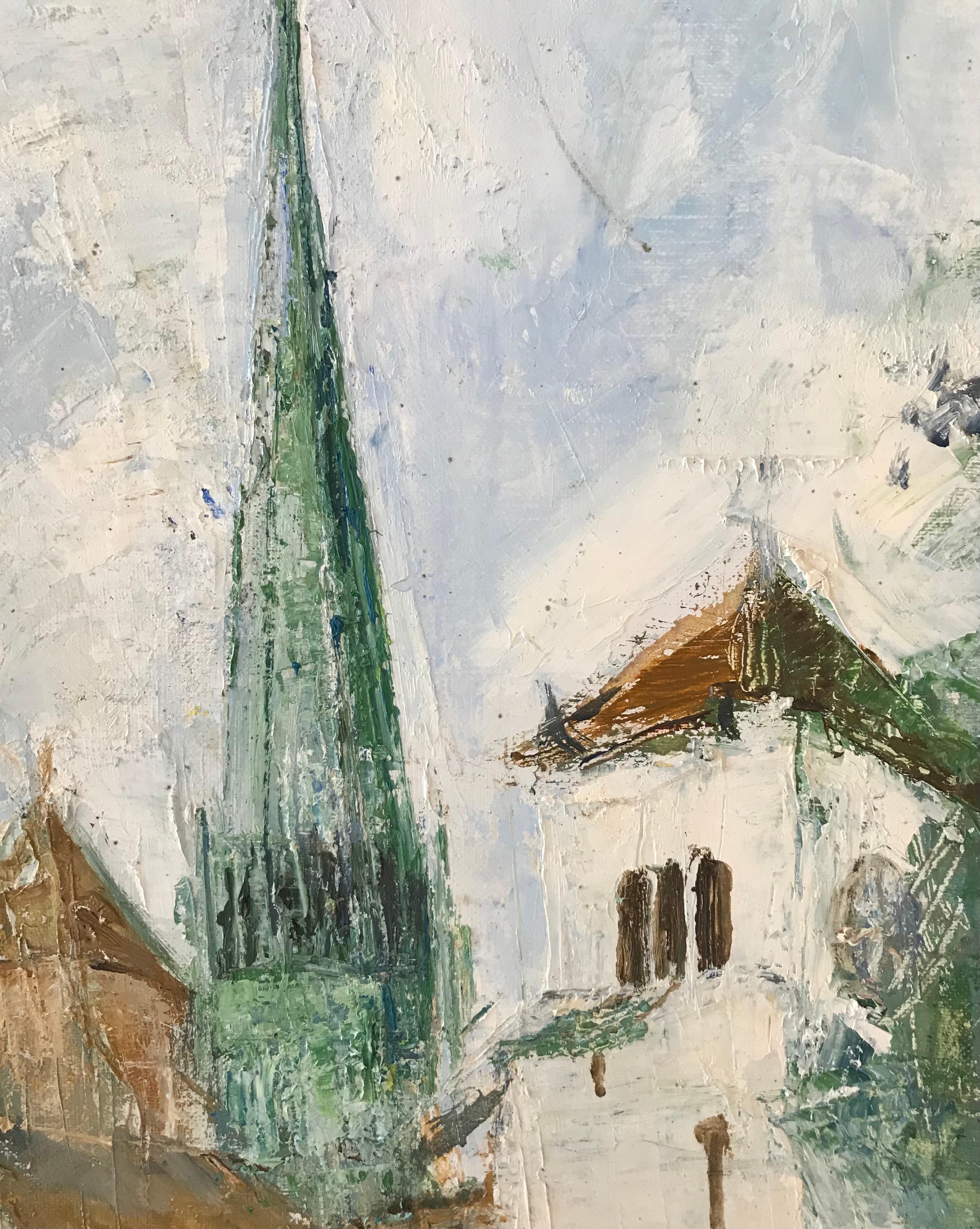 Cathedral Saint-Pierre Geneva - Impressionist Painting by Barbara Robinson