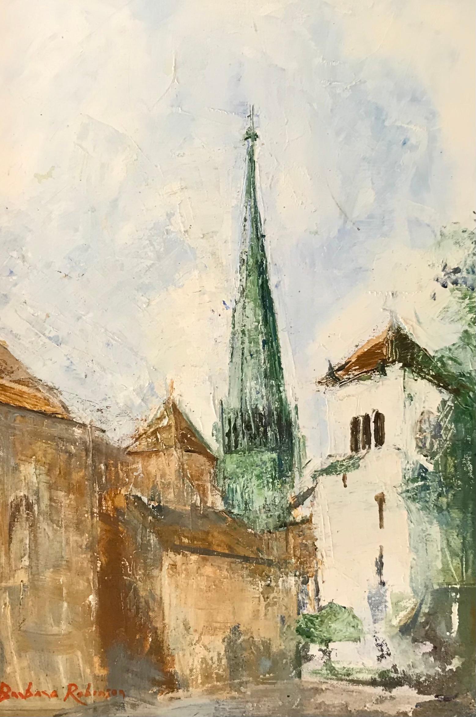 Barbara Robinson Landscape Painting - Cathedral Saint-Pierre Geneva