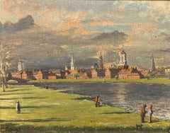 American Female Realist PANORAMIC Landscape HARVARD Cambridge