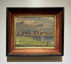 Paesaggio PANORAMICO realista femminile americano HARVARD Cambridge