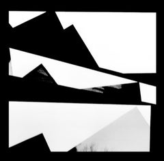 Sliced Photo Collage auf schwarzem Bristol ONE : Fotografie Collage