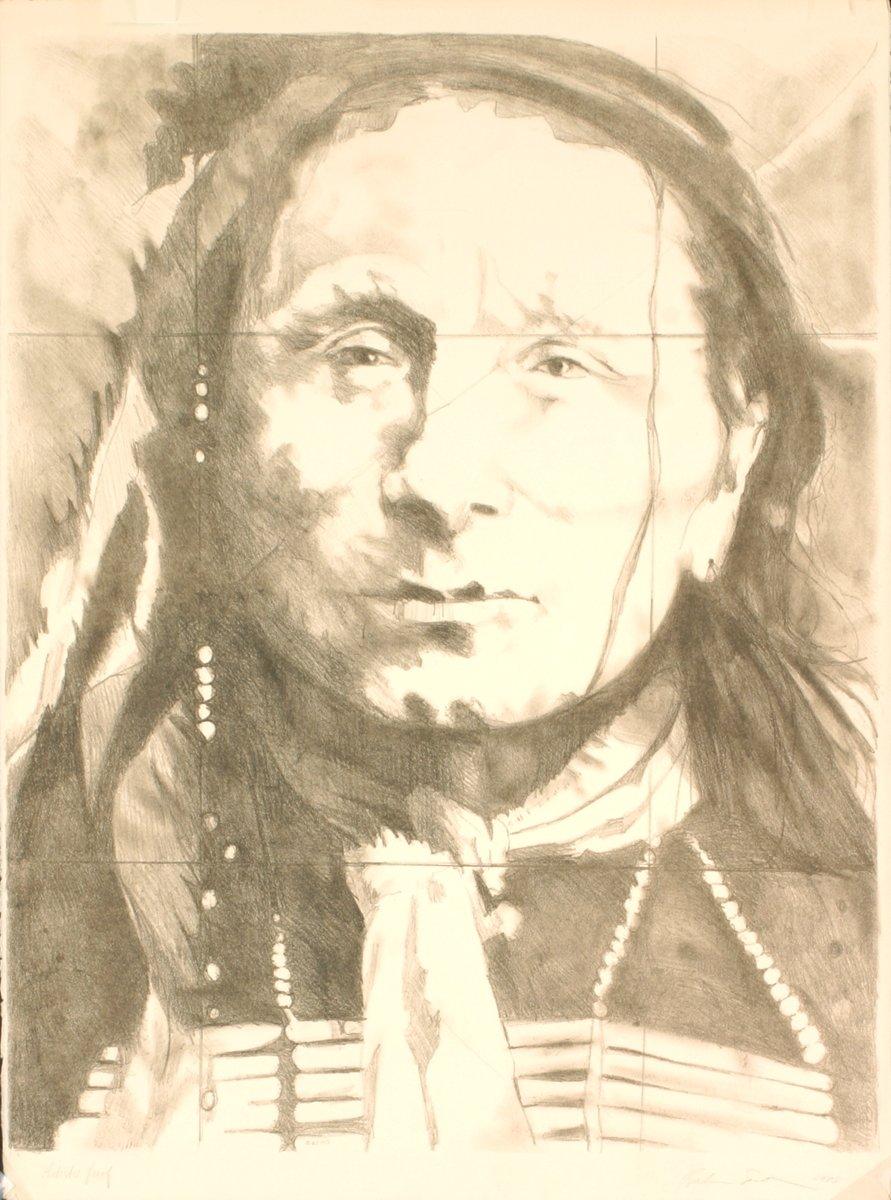 1975 „Porträt eines amerikanischen Indianers (1776-1976)“