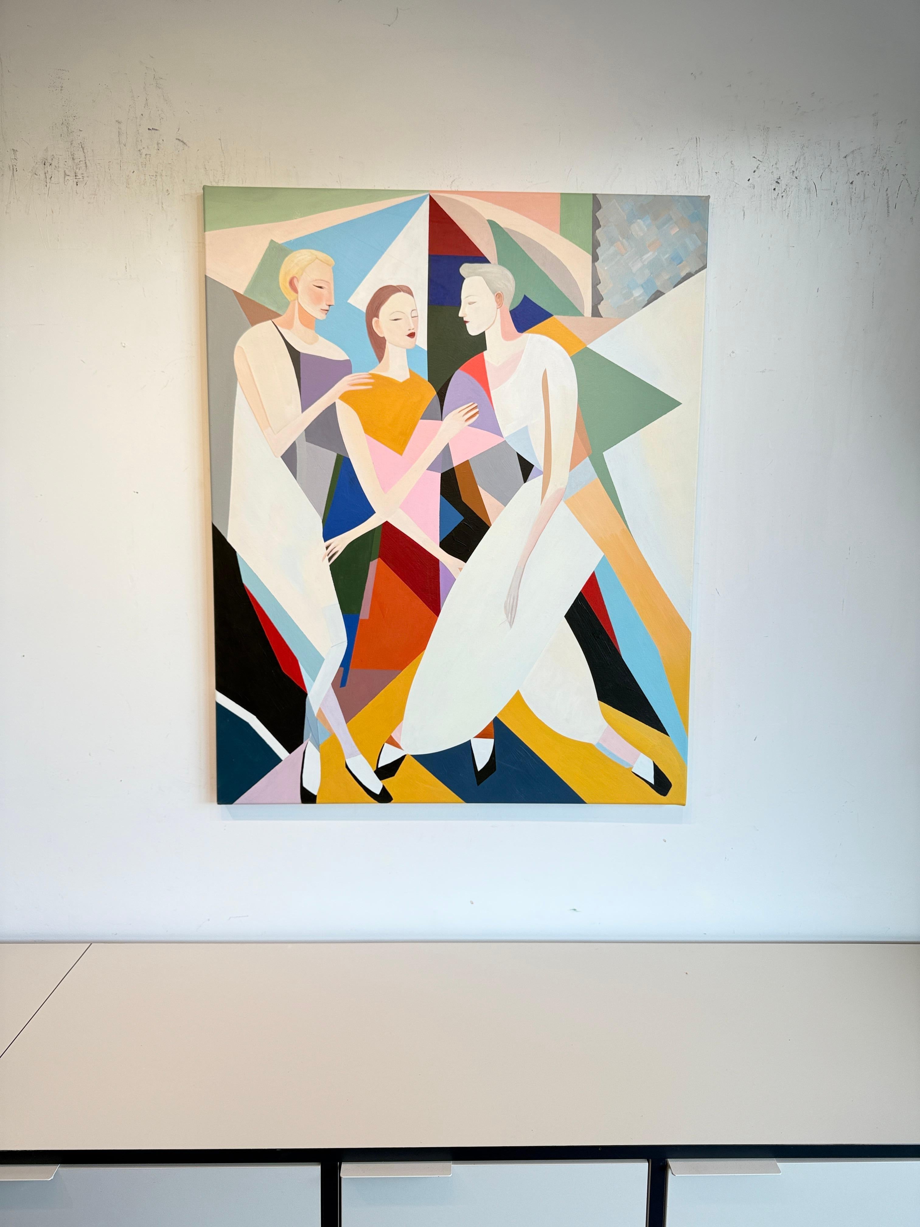 A dance without words by B.Schaumann Contemporary Ballet Dancers Painting For Sale 7