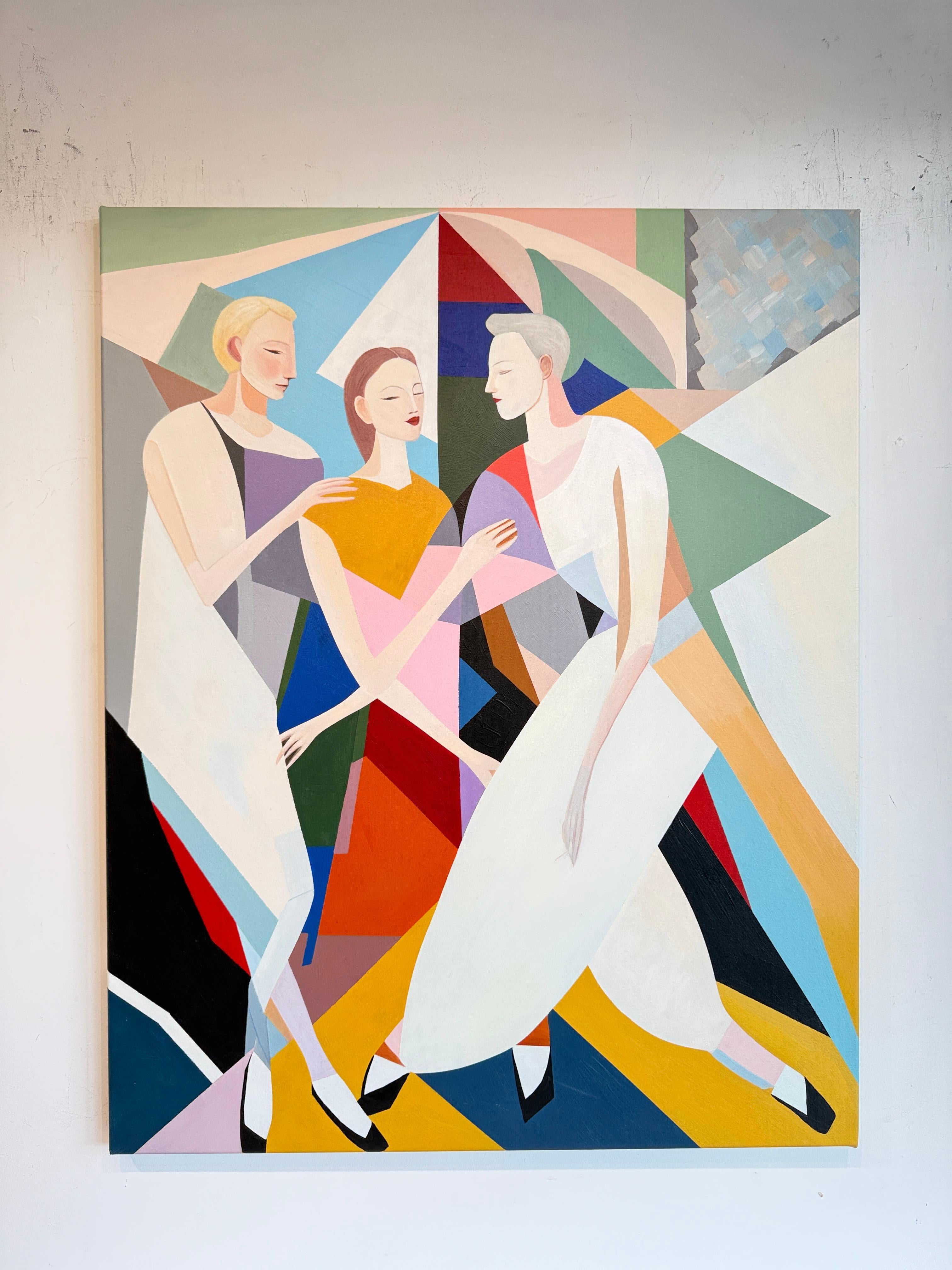 A dance without words by B.Schaumann Contemporary Ballet Dancers Painting For Sale 8
