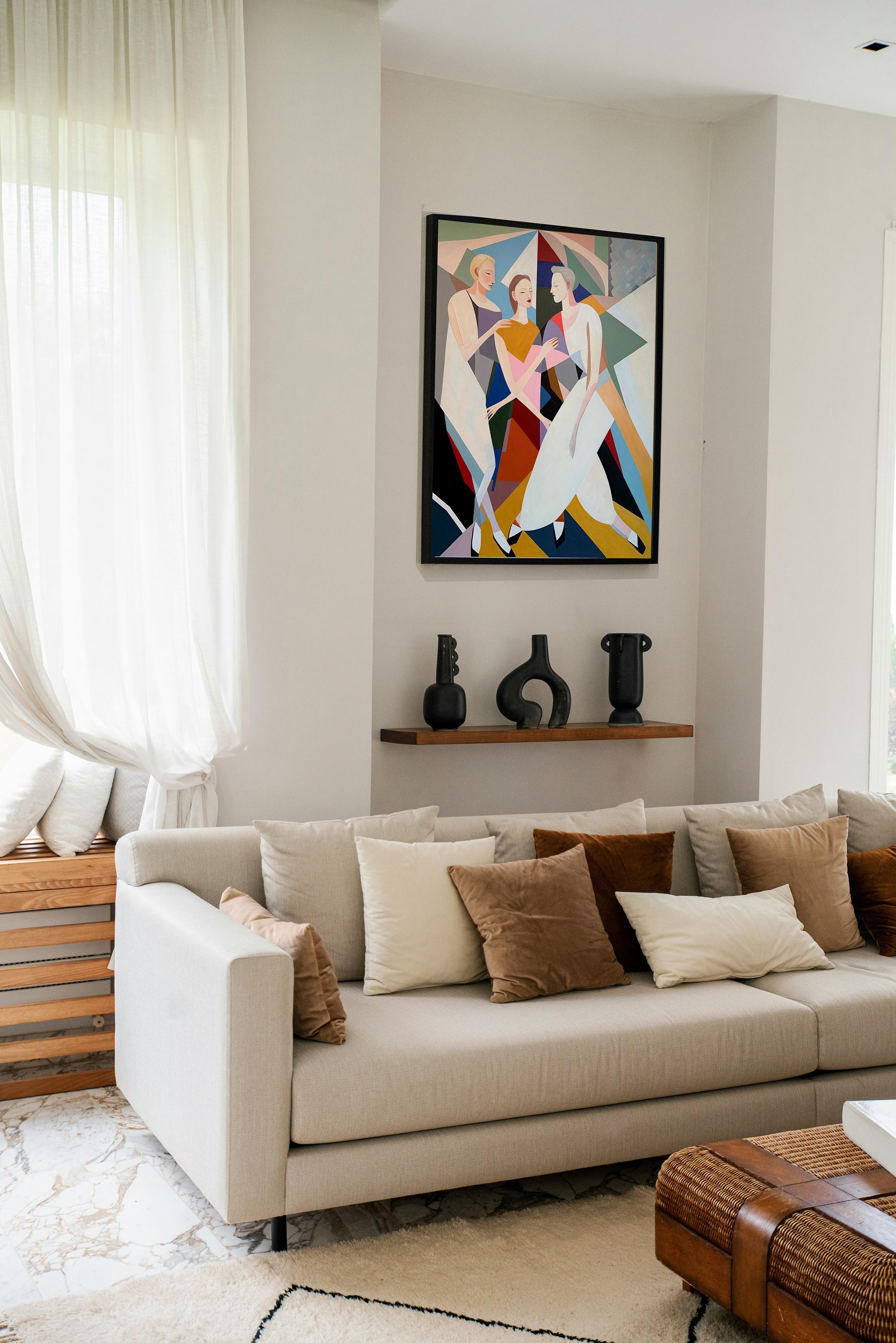 A dance without words by B.Schaumann Contemporary Ballet Dancers Painting For Sale 9